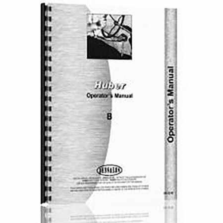AFTERMARKET New Operator's Manual for Huber B RAP73043